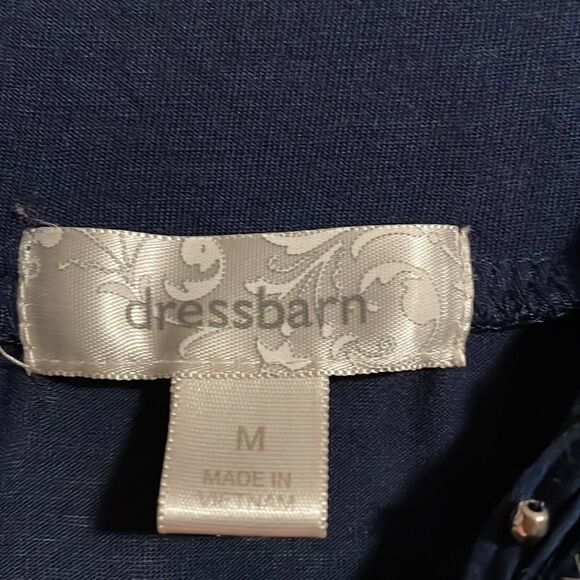 Dress Barn soft, beaded and detailed round yoke tank with gathers - Picture 8 of 10